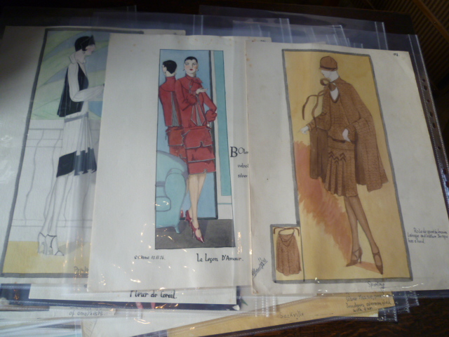 ART DECO FASHION WATERCOLOURS